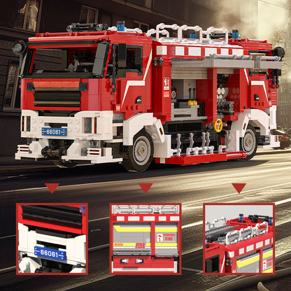 Xbert Bi-Directional Driving FIRE Rescue Vehicle Building Block Set - 66061-4.jpg