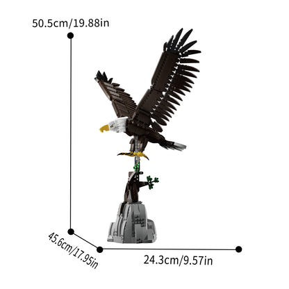 Xbert The Bald Eagle Building Set SKU image - 66098-尺寸-01.jpg