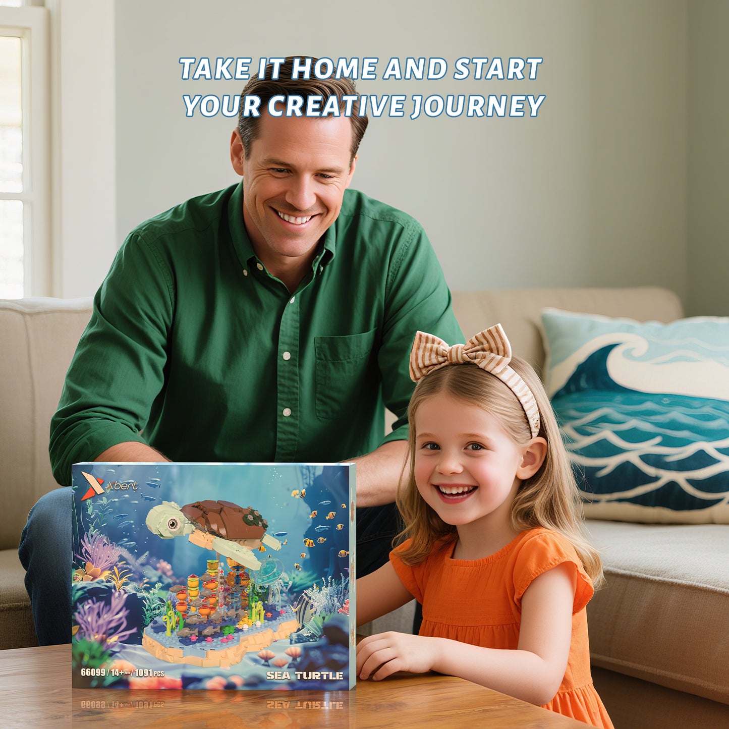 Xbert Sea Turtle Building Block Set - 66099-5.jpg