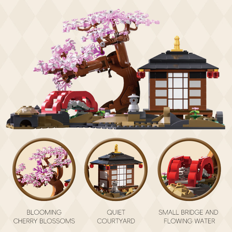 Xbert Cherry Blossom Garden Building Block Set - 66100-2.jpg