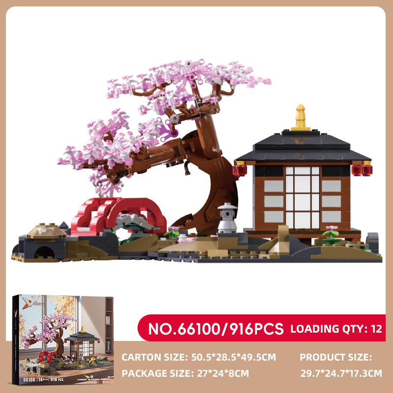 Xbert Cherry Blossom Garden Building Block Set SKU image - 66100-sku.jpg