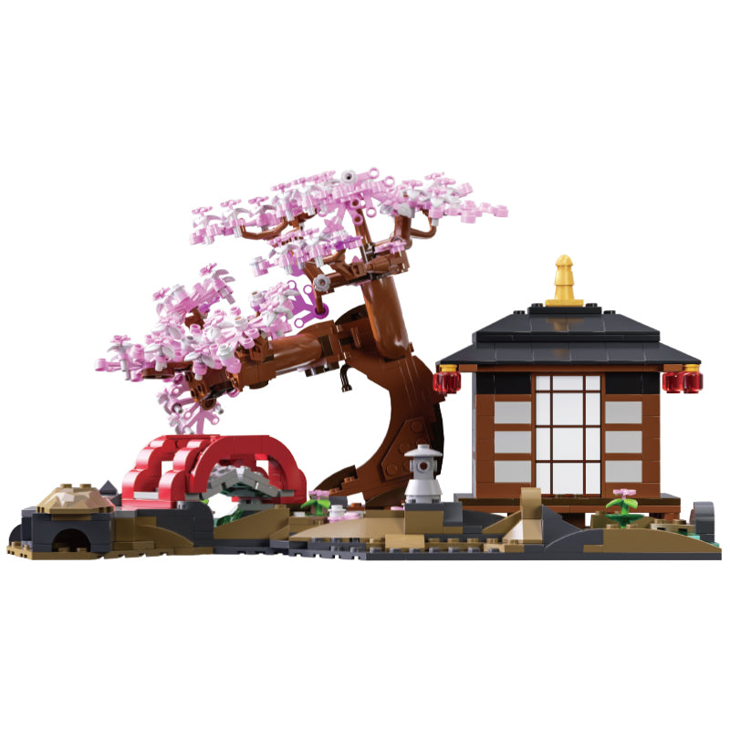 Xbert Cherry Blossom Garden Building Block Set - 66100-白底.jpg
