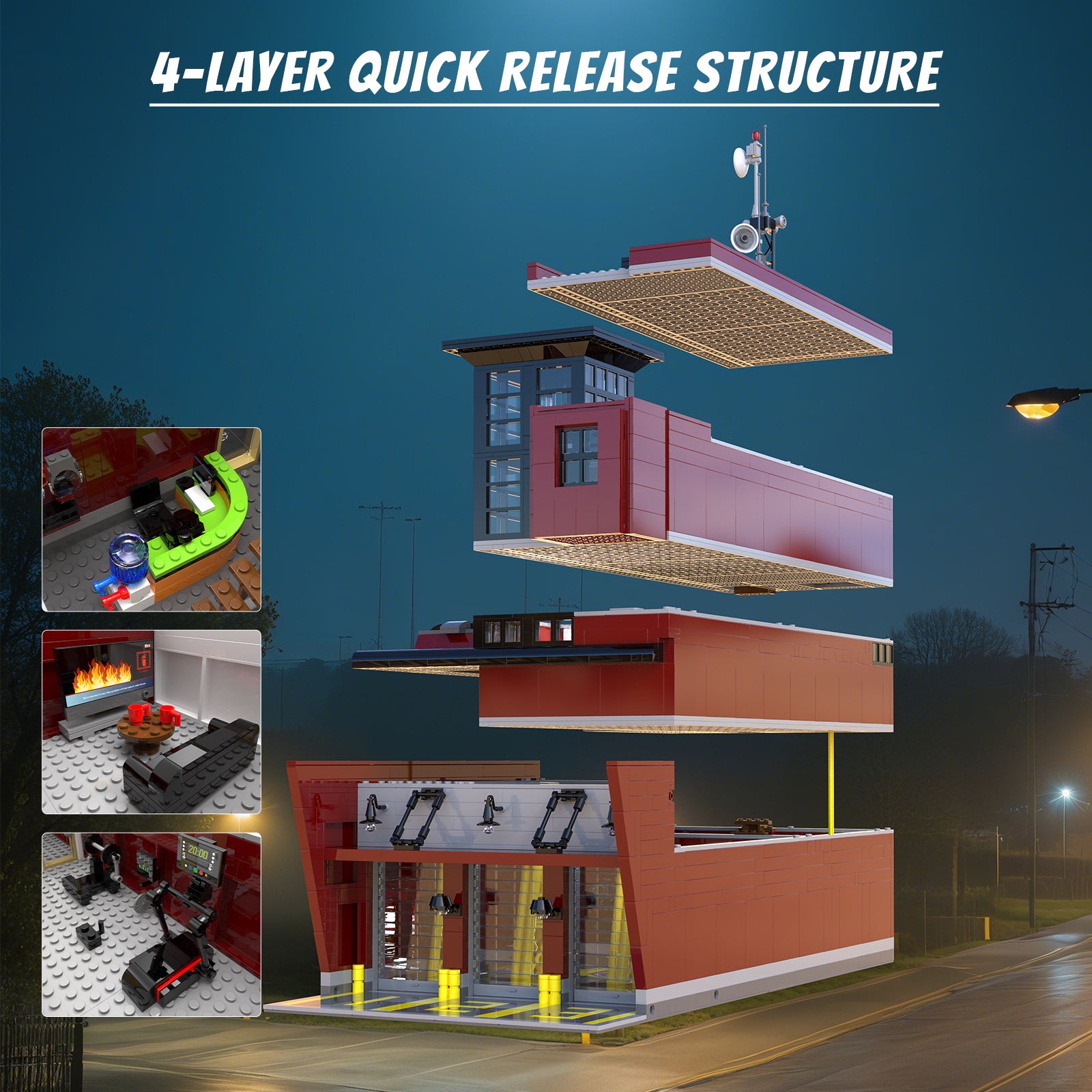 Xbert FIRE Station Building Block Set - 66103-2.jpg