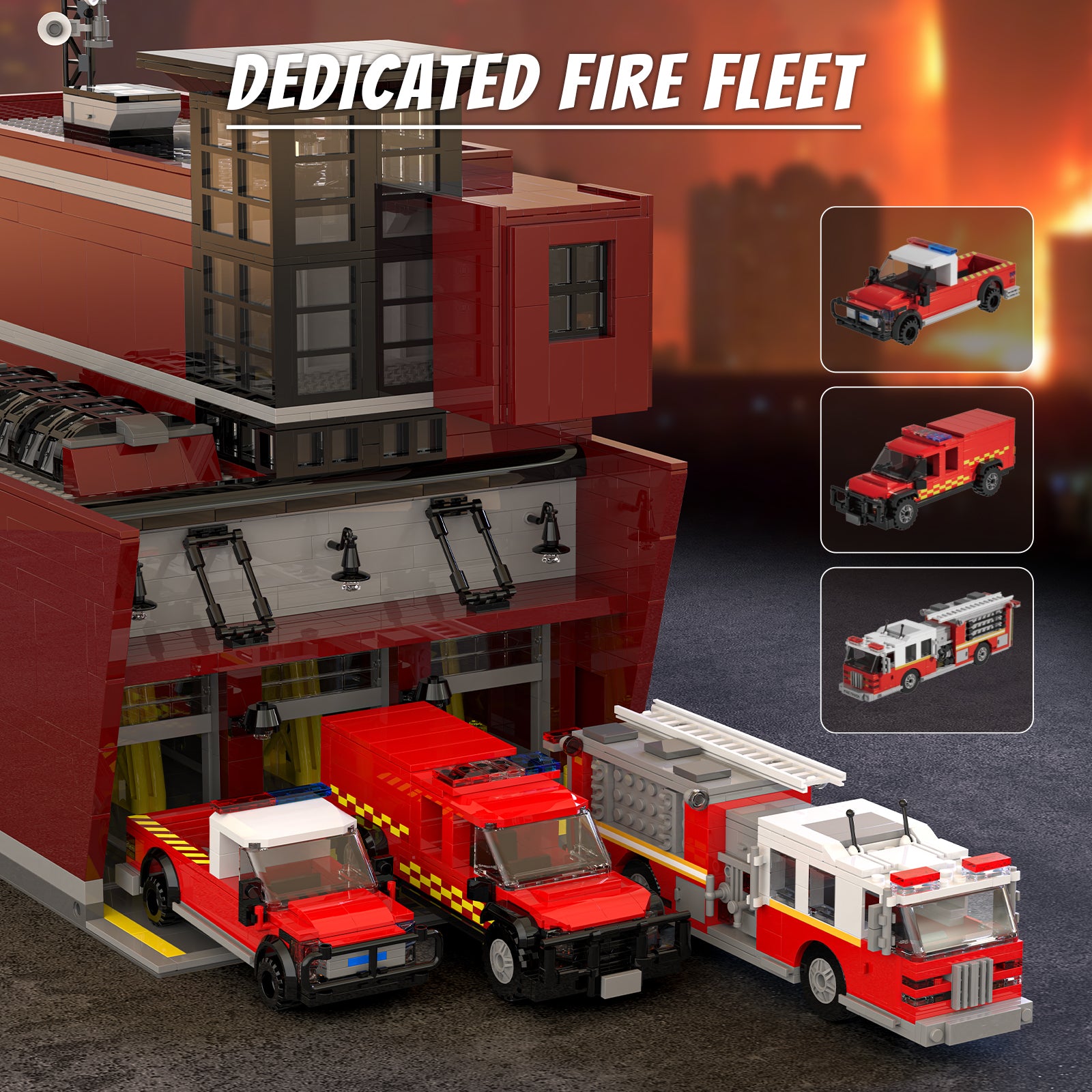 Xbert FIRE Station Building Block Set - 66103-3.jpg