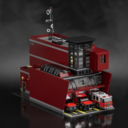 Xbert FIRE Station Building Block Set - 66103-8.jpg