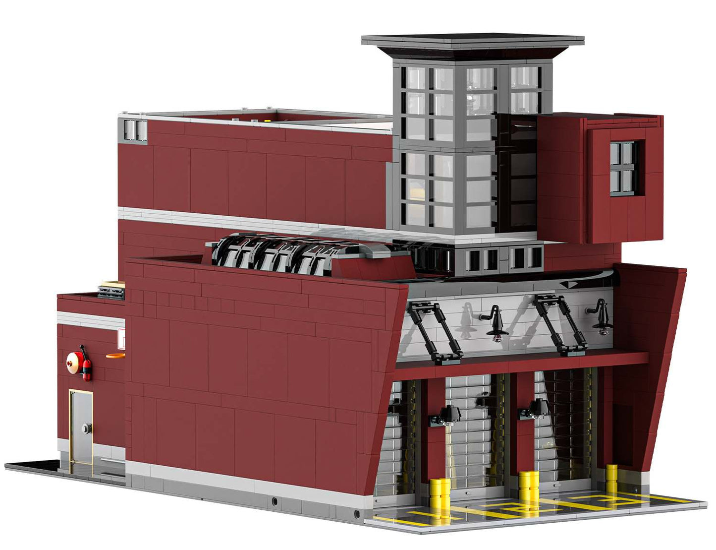 Xbert FIRE Station Building Block Set - 66103-白底.jpg