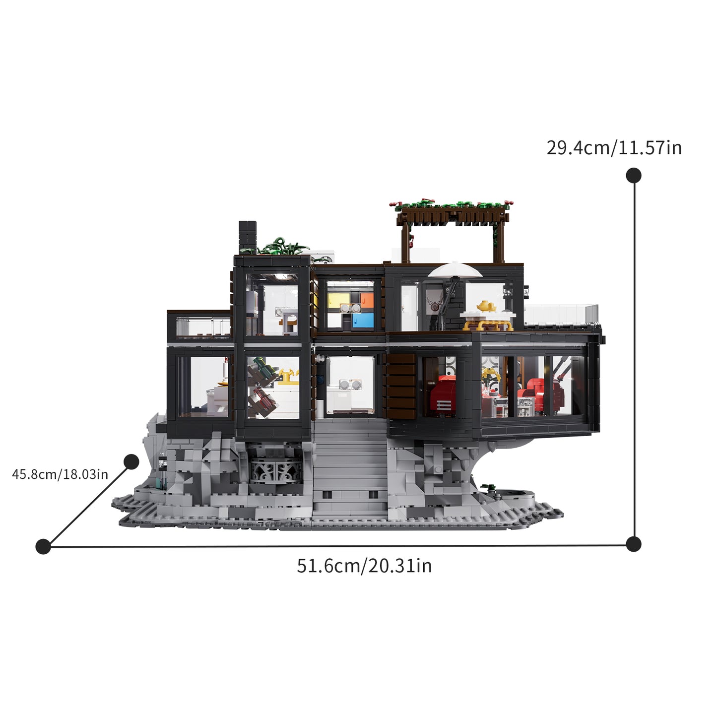 Xbert House Of Vampires Building Set SKU image - 66104-尺寸-01.jpg