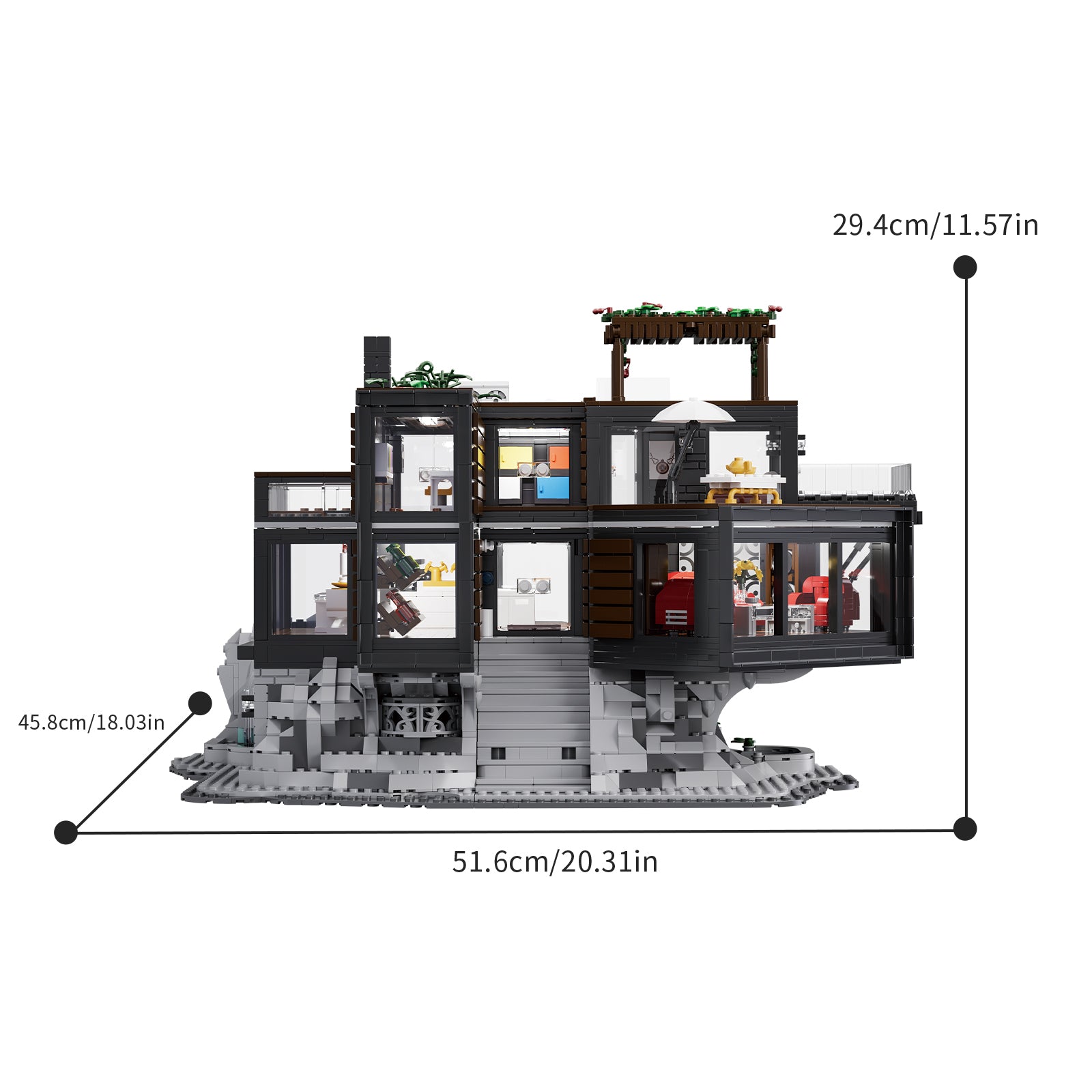 Xbert House Of Vampires Building Set SKU image - 66104-尺寸-01.jpg