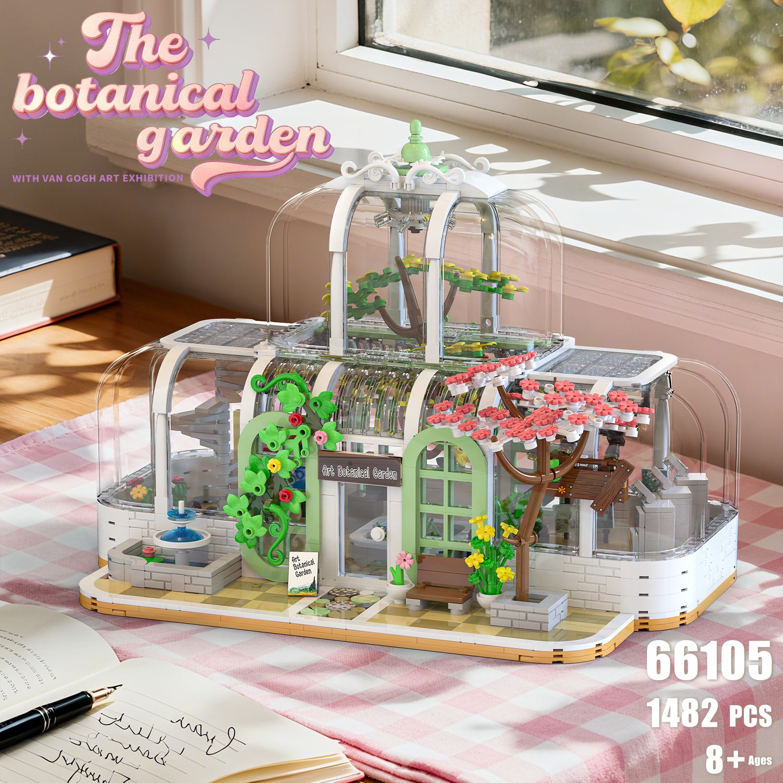 Xbert Botanical Garden Art Gallery Building Block Set - 66105-1.jpg