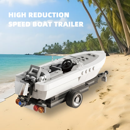 Xbert Trailer WITH Speedboat Building Block Set - 66115-4.jpg