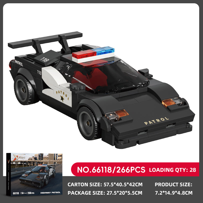 Xbert Highway Patrol Building Block Set SKU image - 66118-sku.jpg