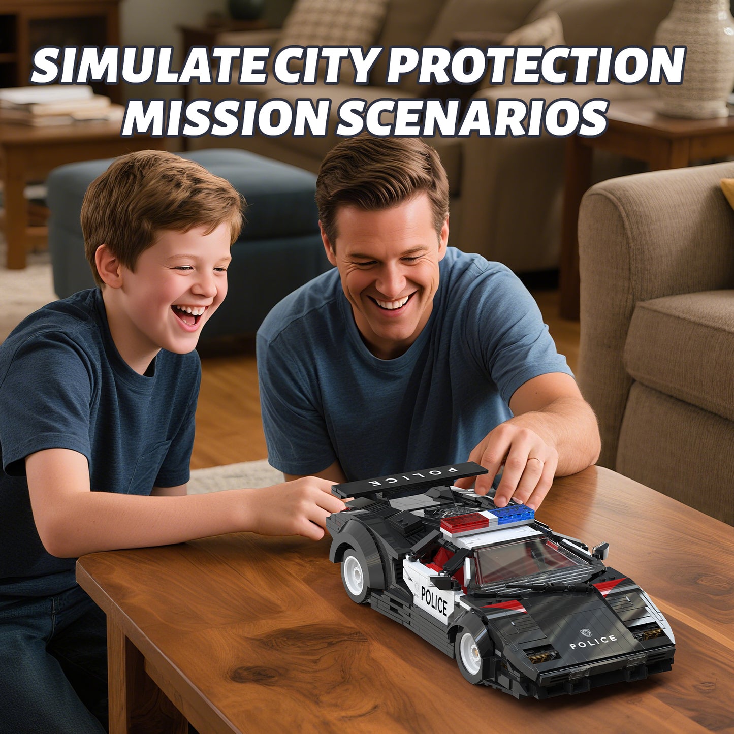 Xbert Police Super Racer Building Block Set - 66121-6.jpg