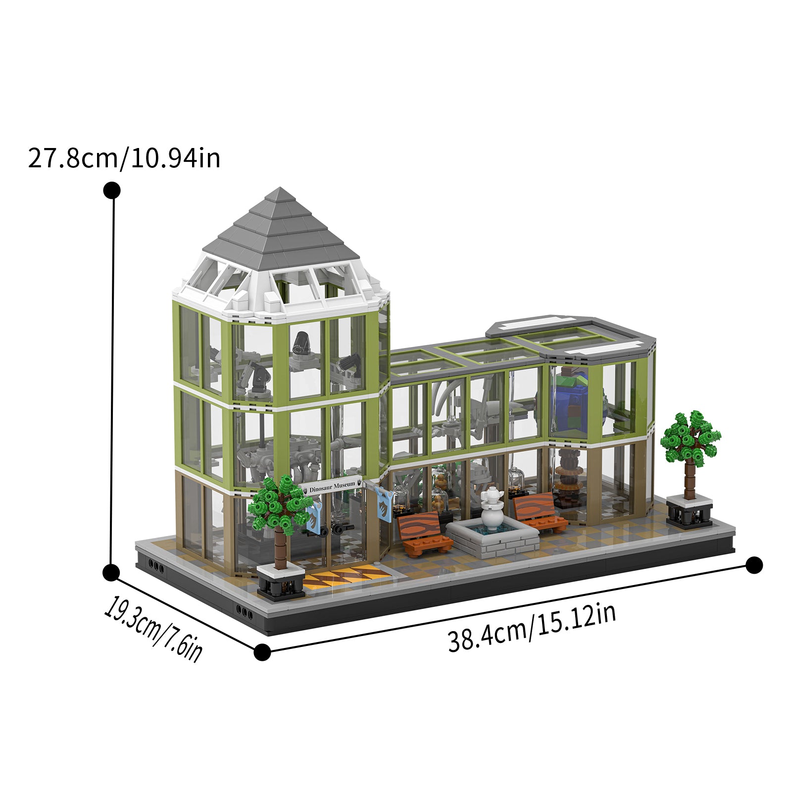 Xbert Dinosaur Museum Building Set SKU image - 66128-尺寸-01.jpg