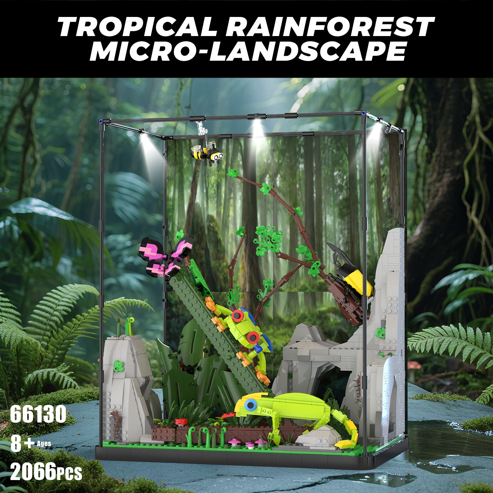 Xbert Tropieal Raneorest Building Block Set - 66130-1.jpg