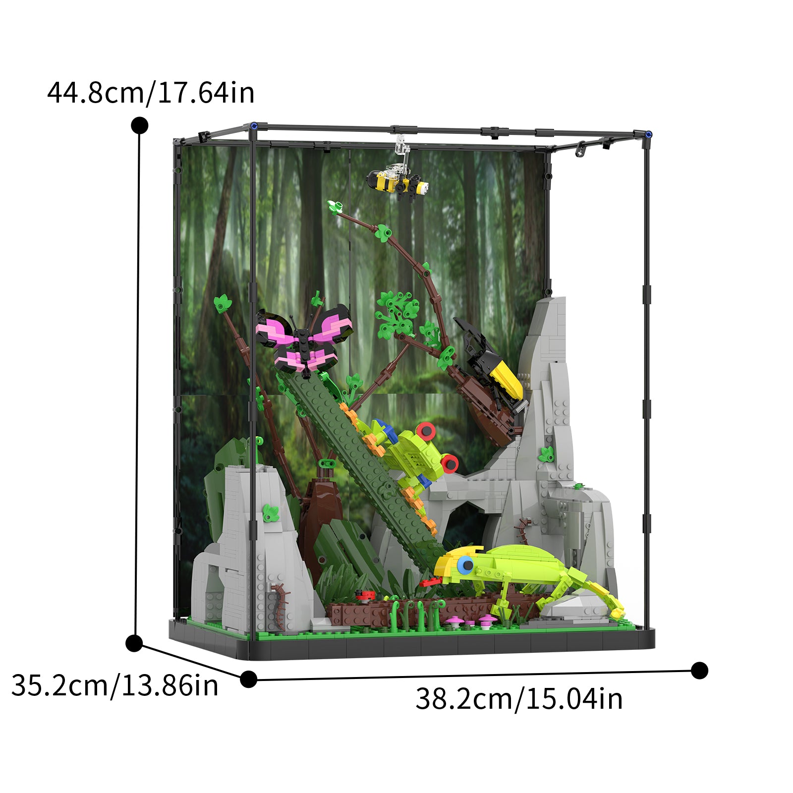 Xbert Tropical Rainforest Building Set SKU image - 66130-尺寸-01.jpg