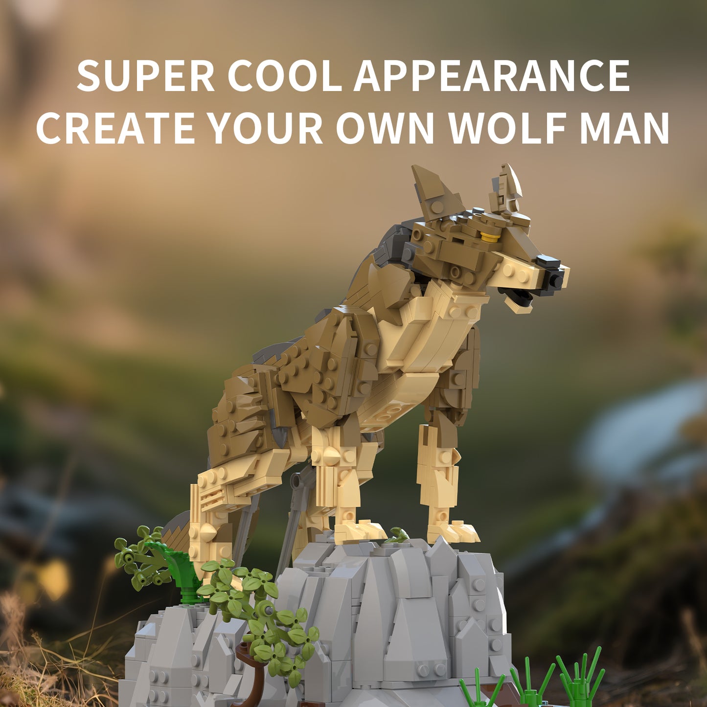 Xbert Wolf Man Building Block Set - 66131-2.jpg