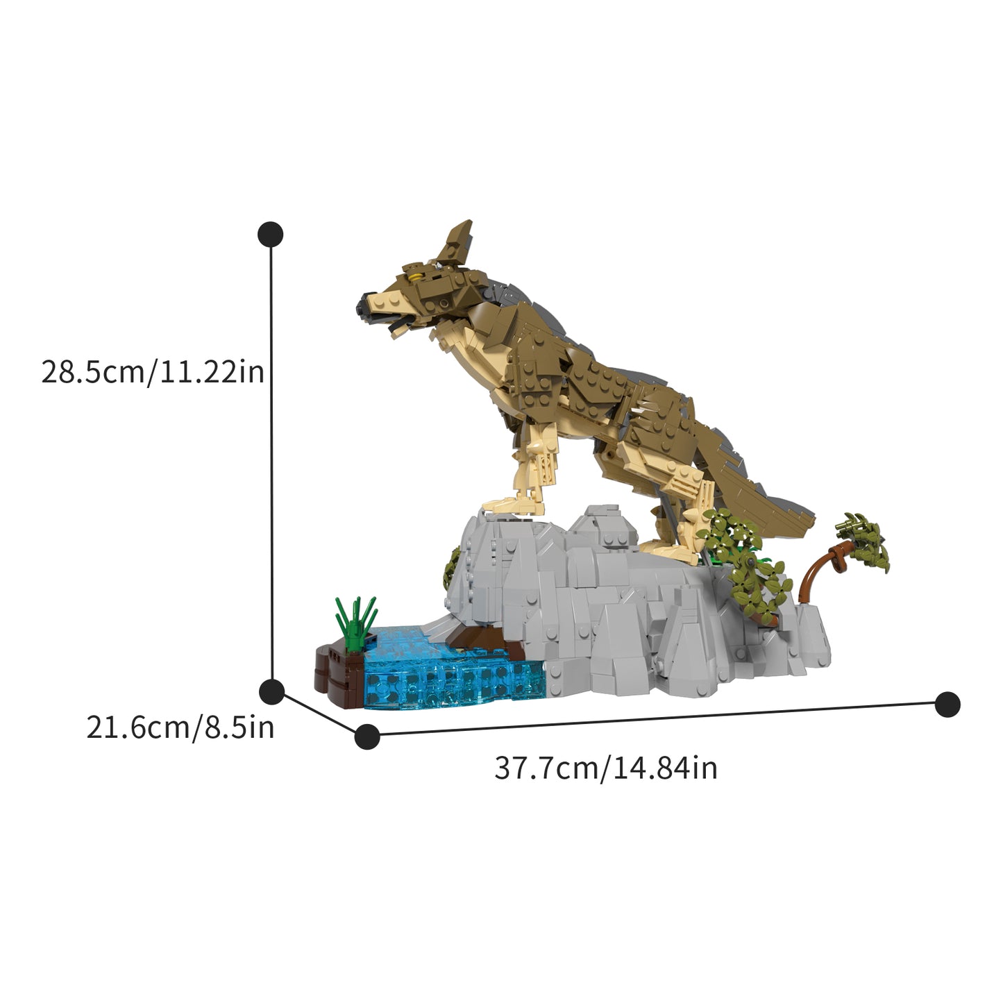 Xbert Wolf Man Building Set SKU image - 66131-尺寸-01.jpg