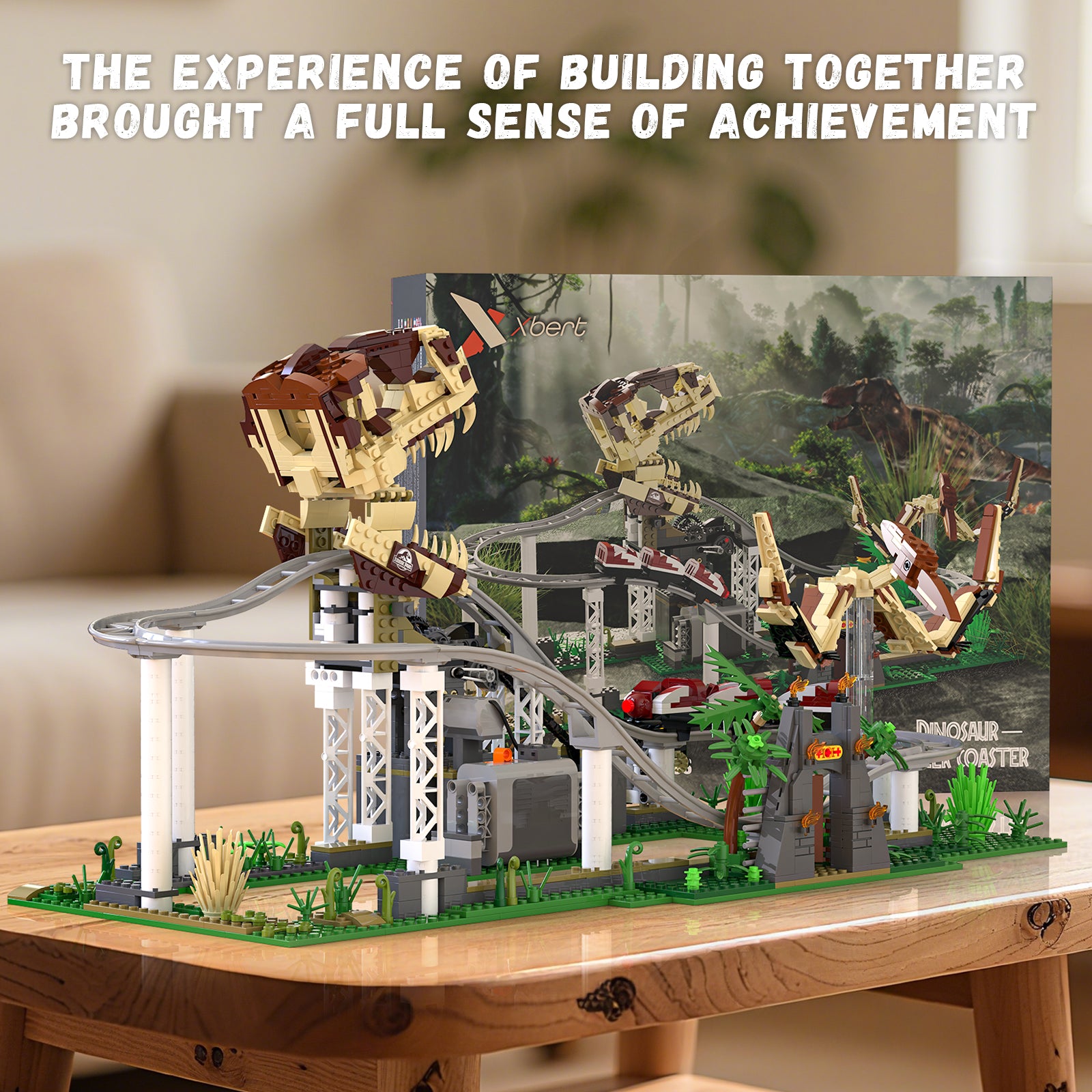 Xbert Dinosaur Roller Coaste Building Block Set - 66134-5.jpg