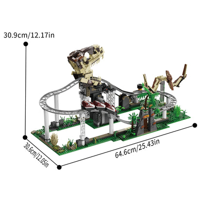 Xbert Dinosaur Roller Coaster Building Set SKU image - 66134-尺寸-01.jpg