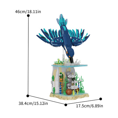Xbert Kingfisher Building Set SKU image - 66137-尺寸-01.jpg