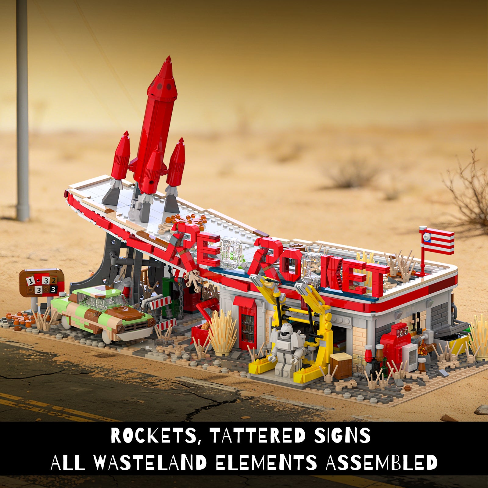 Xbert Red Rocket Building Block Set - 66139-9.jpg