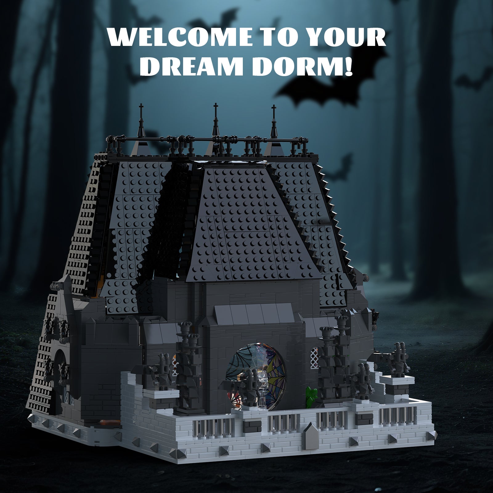Xbert Gothic Dorm Room Building Block Set - 66144-1-copy2.jpg