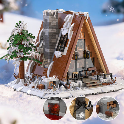 Xbert A-Frame Snow Cabin Building Block Set - 66151-2.jpg