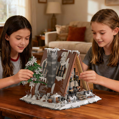 Xbert A-Frame Snow Cabin Building Block Set - 66151-6.jpg
