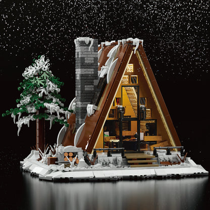Xbert A-Frame Snow Cabin Building Block Set - 66151-7.jpg