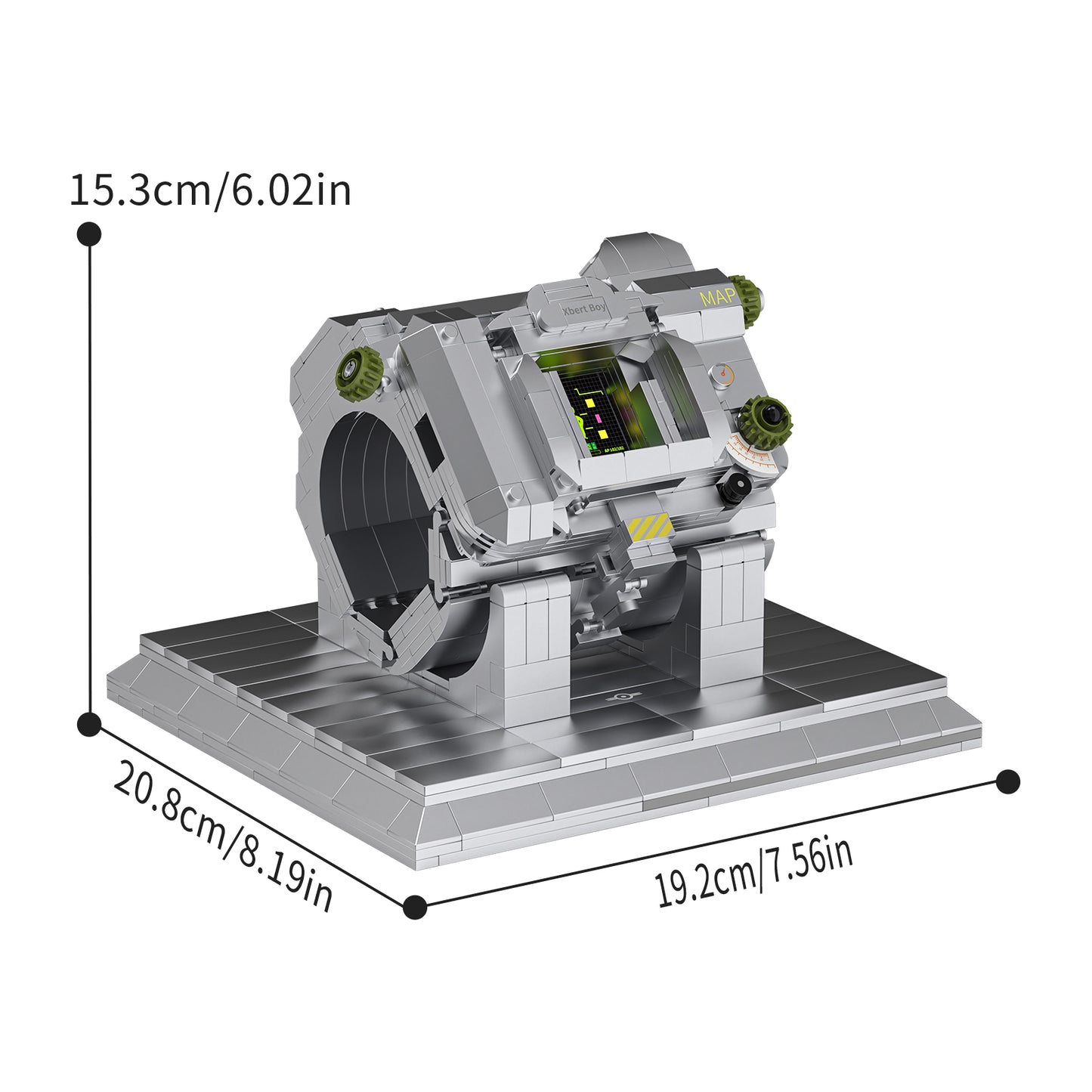 Xbert Watch Charging Stand Building Set SKU image - 66154-尺寸-01.jpg