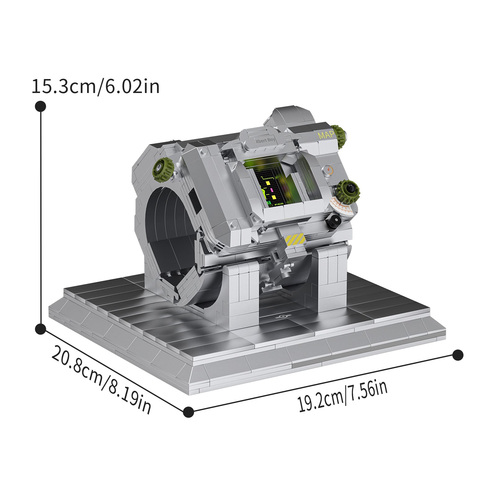 Xbert Watch Charging Stand Building Set SKU image - 66154-尺寸-01.jpg