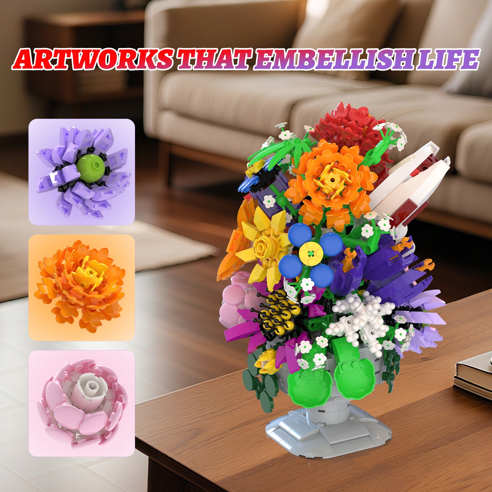 Xbert Bouquet Building Block Set - 66156-3.jpg