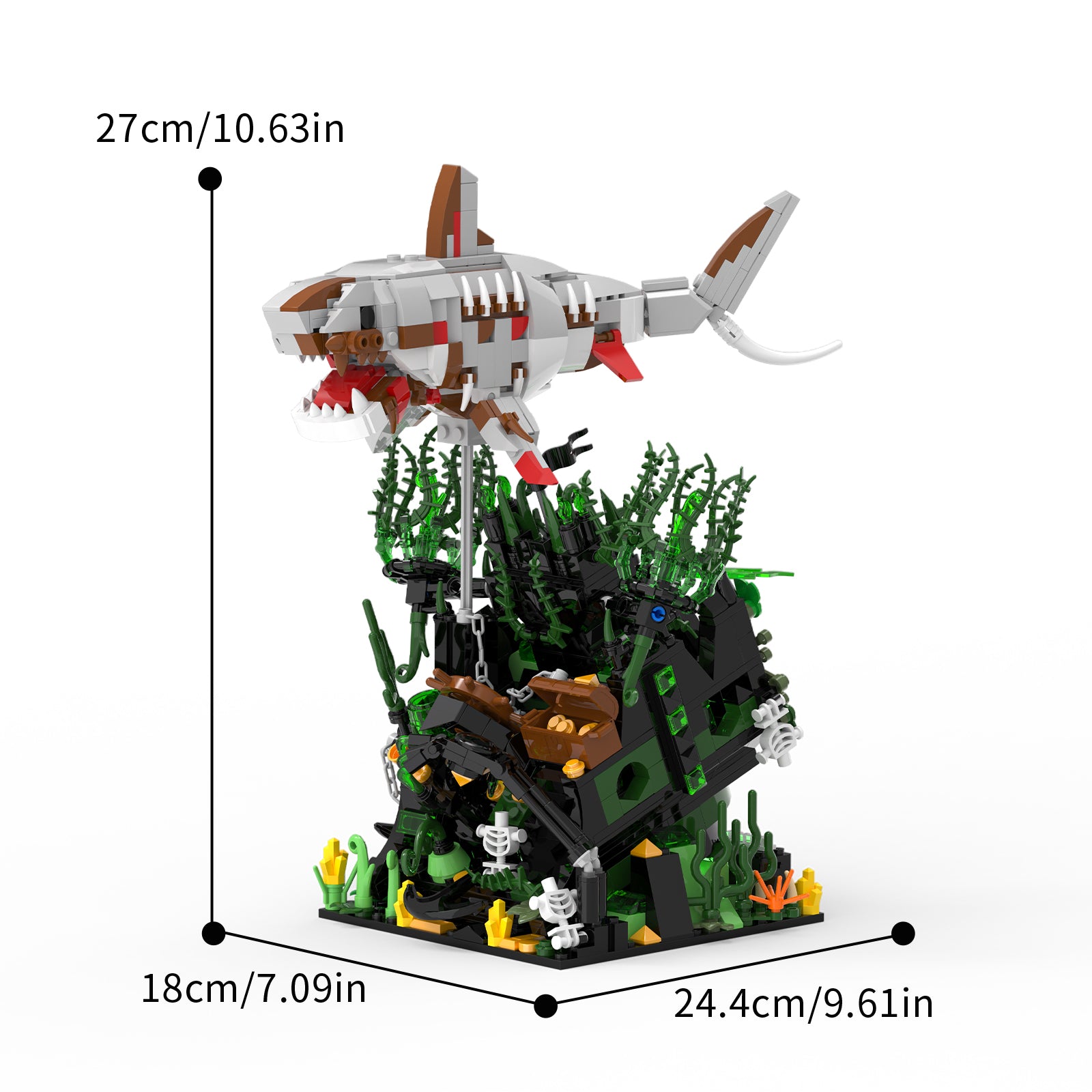 Xbert Deathshark's Fortune Building Set SKU image - 66160-尺寸-01.jpg