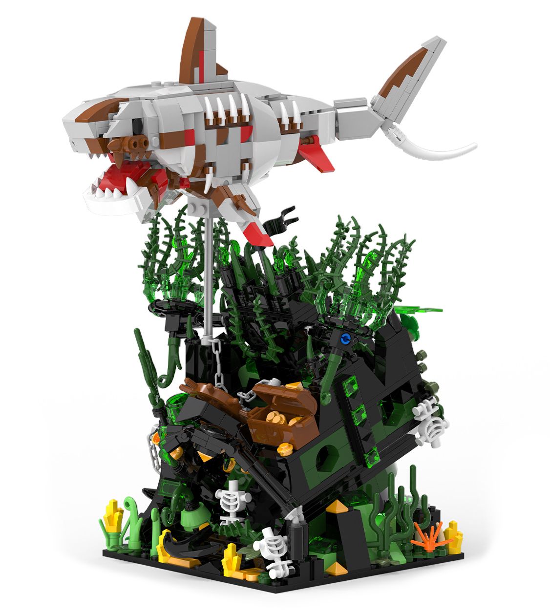 Xbert Deathshark's Fortune Building Block Set - 66160-白底.jpg