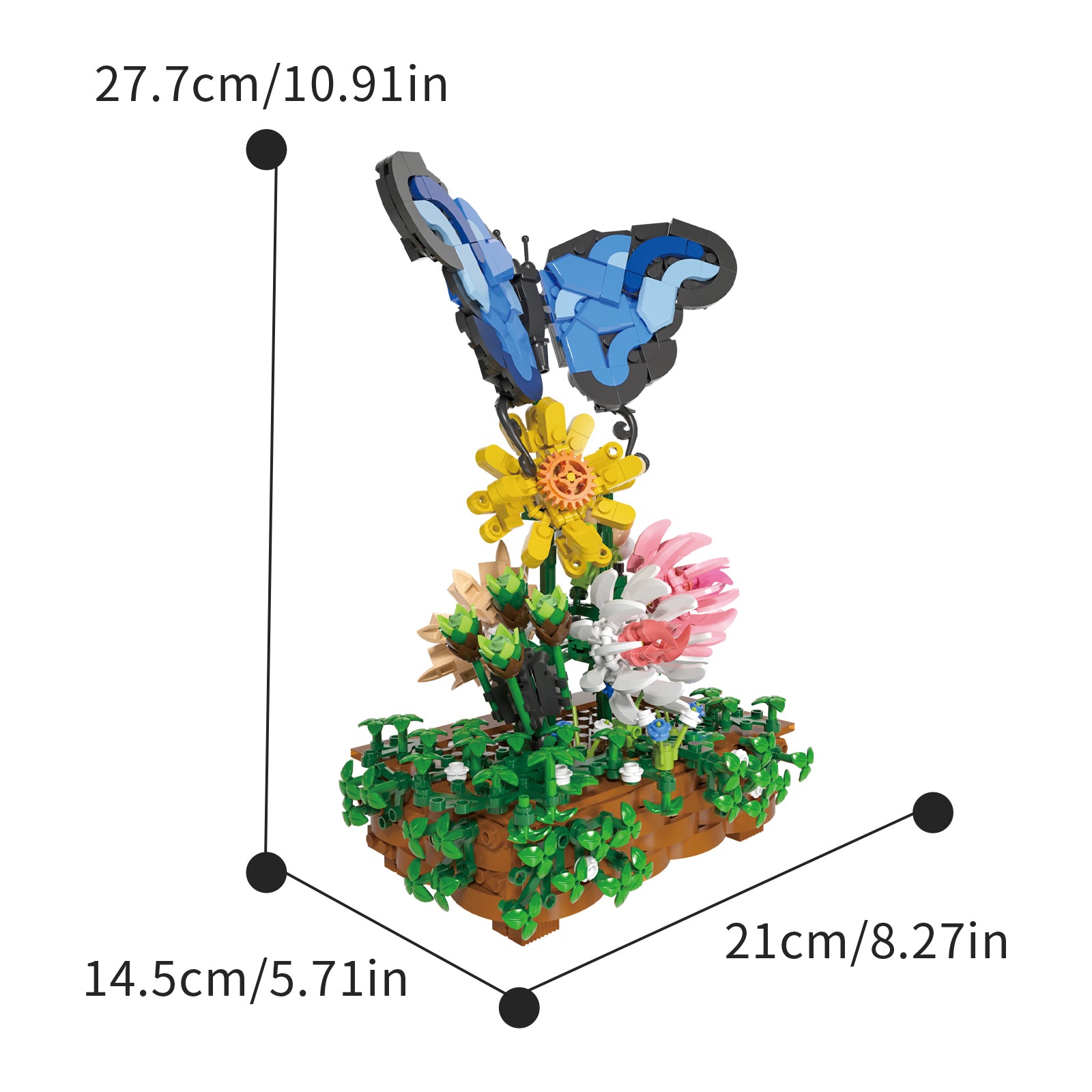 Xbert Butterfly Building Set SKU image - 66164-尺寸-01.jpg