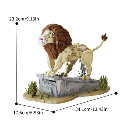 Xbert The Lion Display Model Kit SKU image - 66173-尺寸-01.jpg