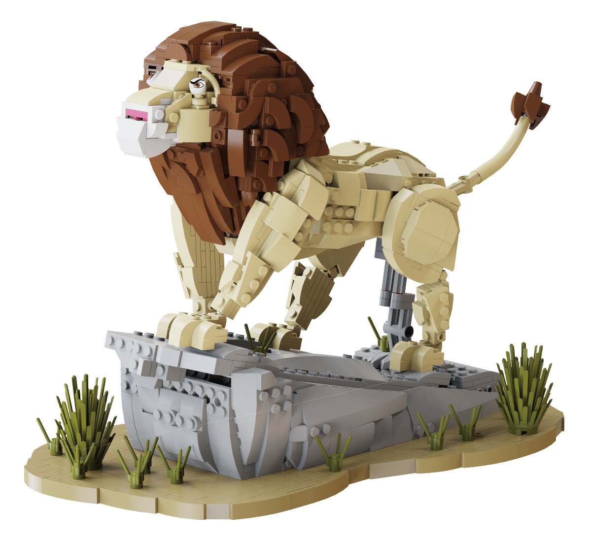 Xbert The King Of Lion Building Block Set - 66173-白底.jpg