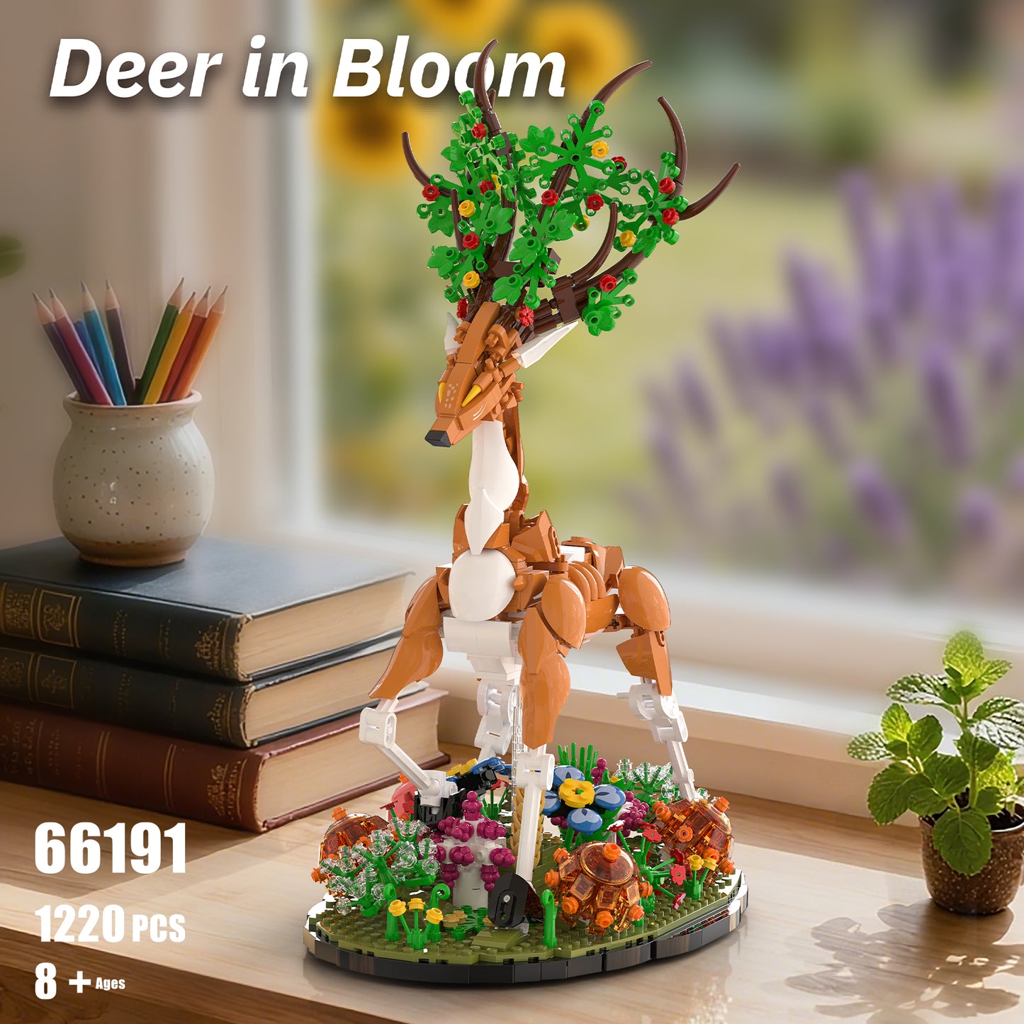 Xbert Deer In Bloom Building Block Set - 66191-1.jpg