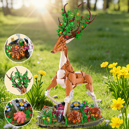 Xbert Deer In Bloom Building Block Set - 66191-2.jpg