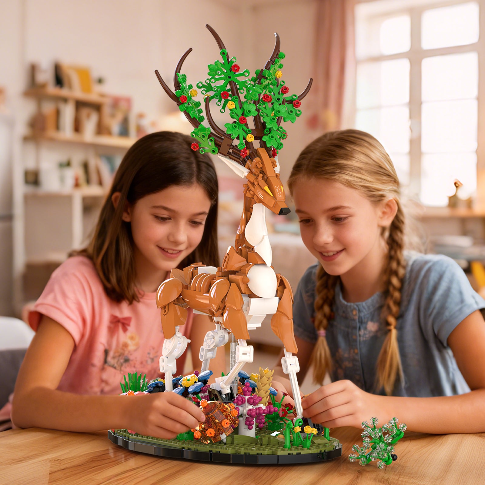 Xbert Deer In Bloom Building Block Set - 66191-3.jpg