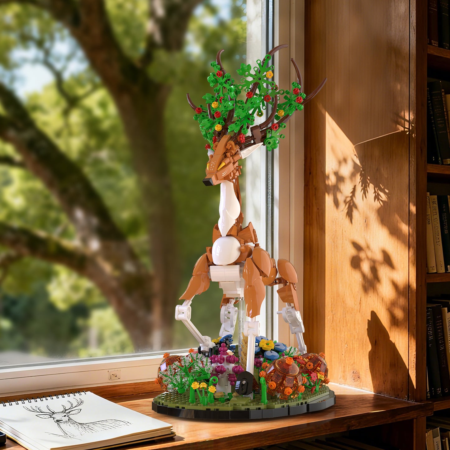 Xbert Deer In Bloom Building Block Set - 66191-6.jpg