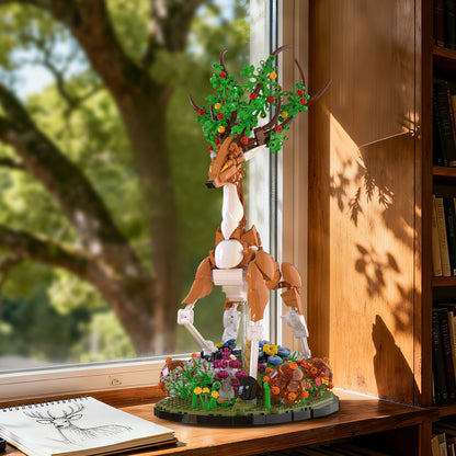 Xbert Deer In Bloom Building Block Set - 66191-6.jpg