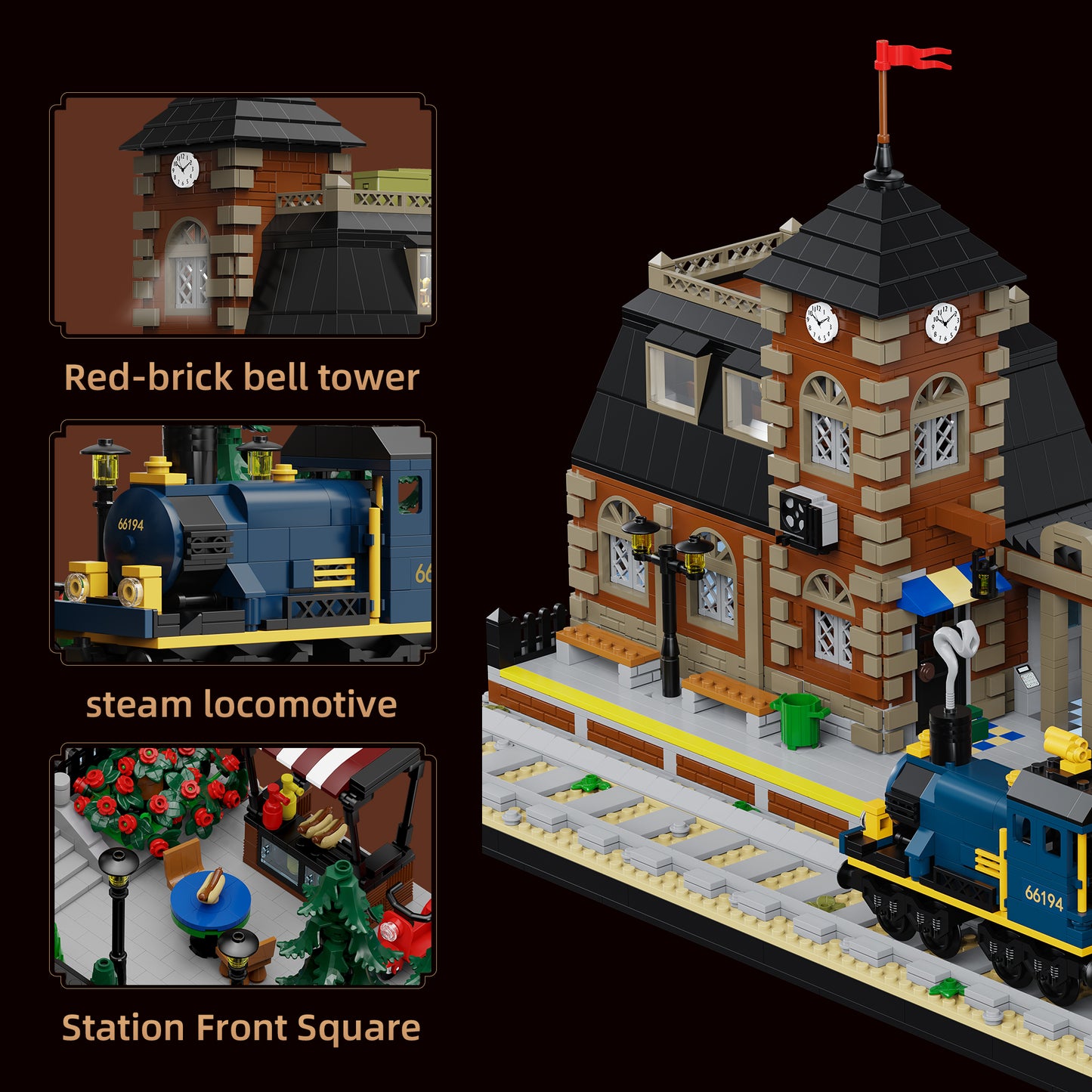 Xbert European Train Station Building Block Set - 66194-2.jpg