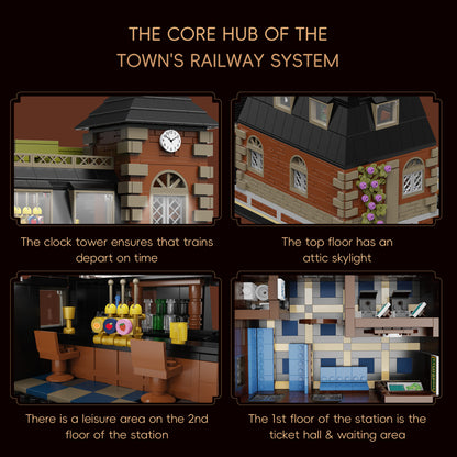 Xbert European Train Station Building Block Set - 66194-3.jpg