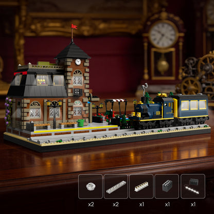 Xbert European Train Station Building Block Set - 66194-5.jpg