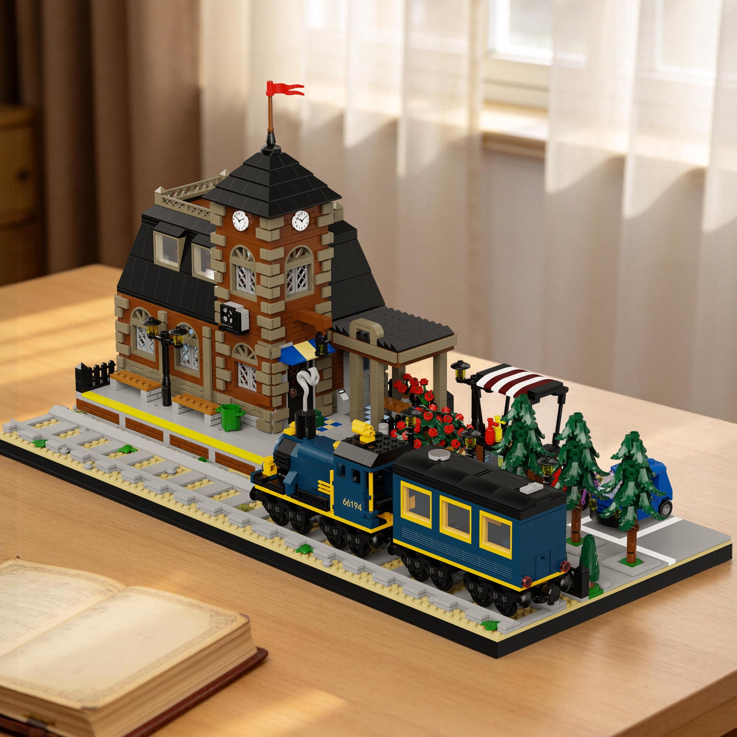 Xbert European Train Station Building Block Set - 66194-6.jpg