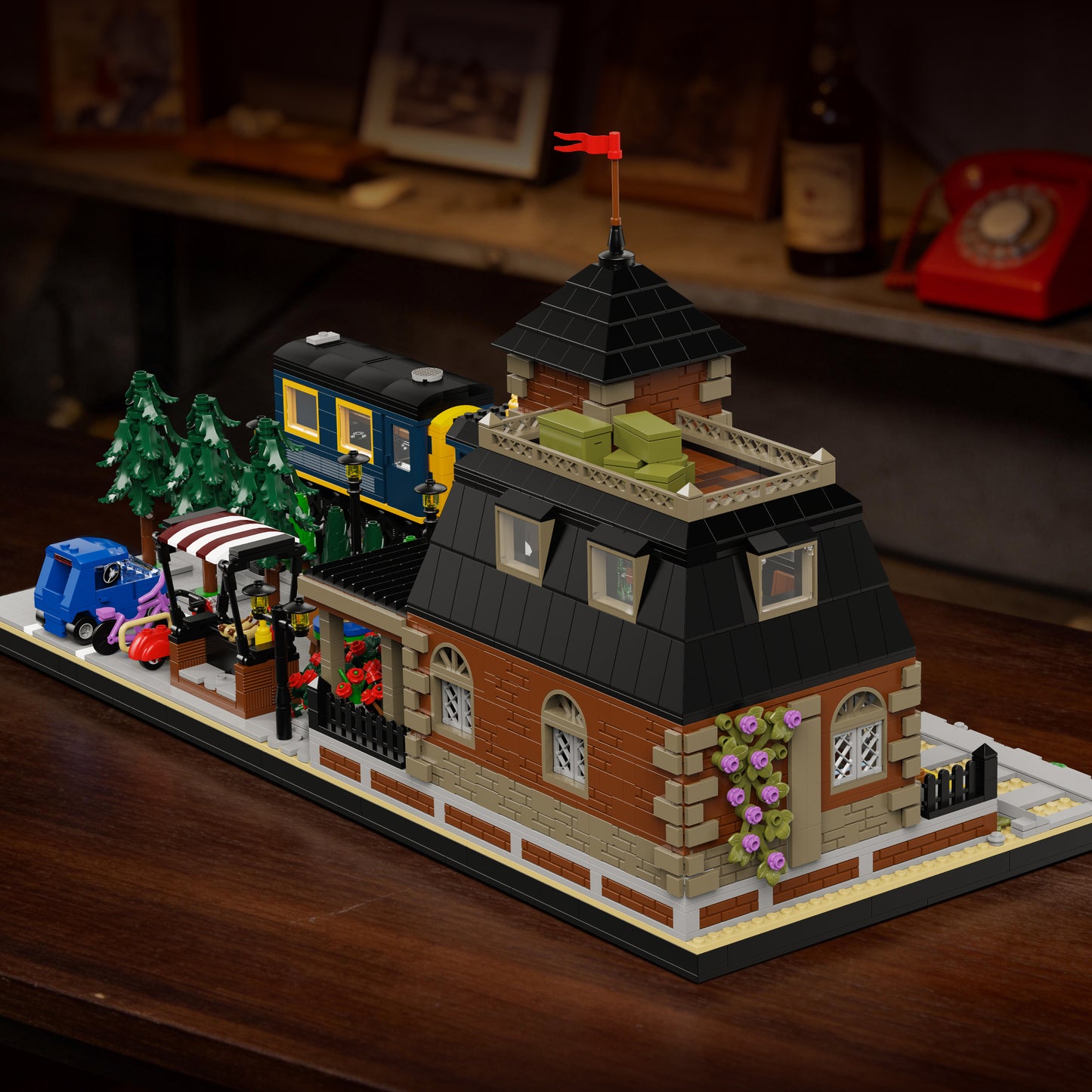Xbert European Train Station Building Block Set - 66194-7.jpg