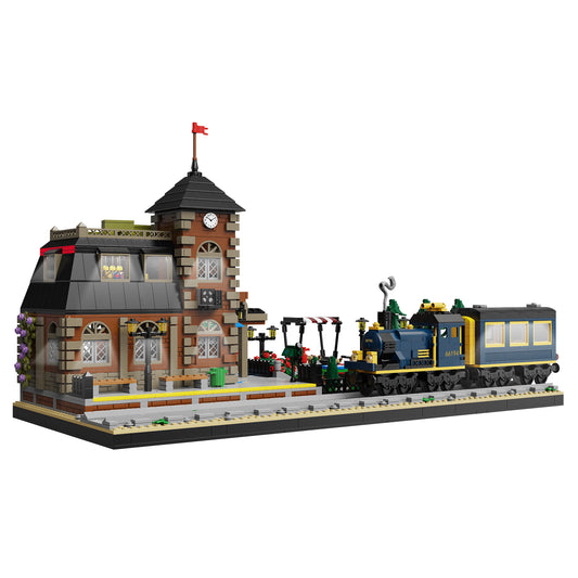 Xbert European Train Station Building Block Set - 66194-白底.jpg