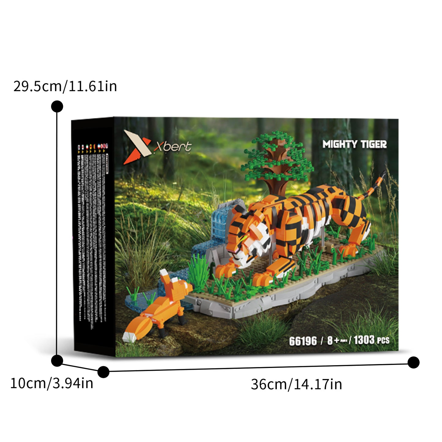 Xbert Mighty Tiger Building Set SKU image - 66196-尺寸-01.jpg