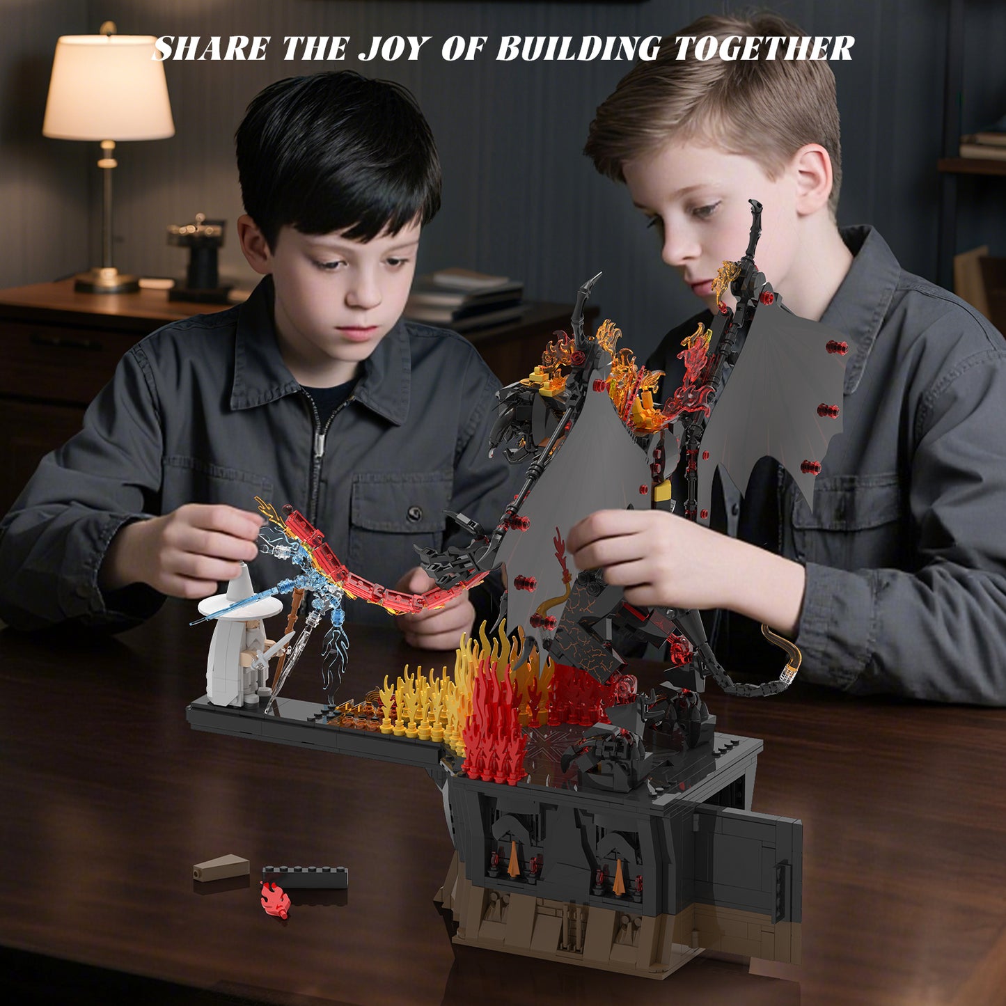 Xbert Flame Demon Building Block Set - 66206-3.jpg